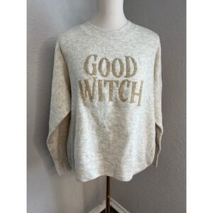 Halloween Good Witch Crewneck Sweater Womens Large Costume